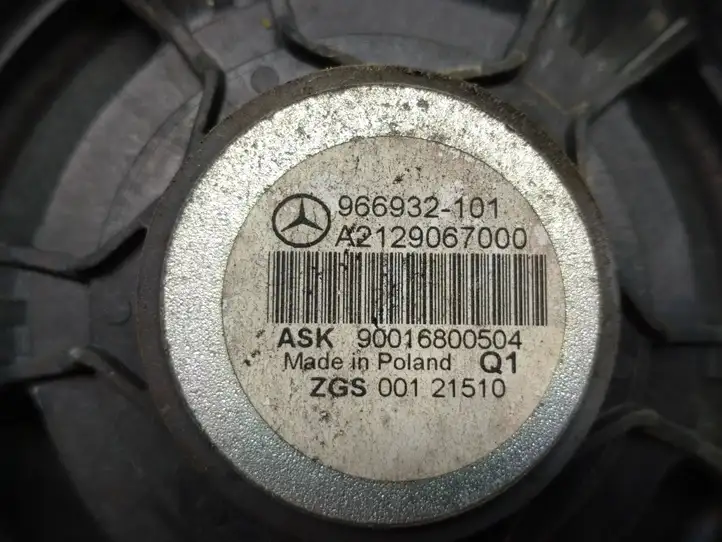 Mercedes-Benz E W212 (2009 - 2016)  A2129067000 Громкоговоритель (громкоговорители) в передних дверях