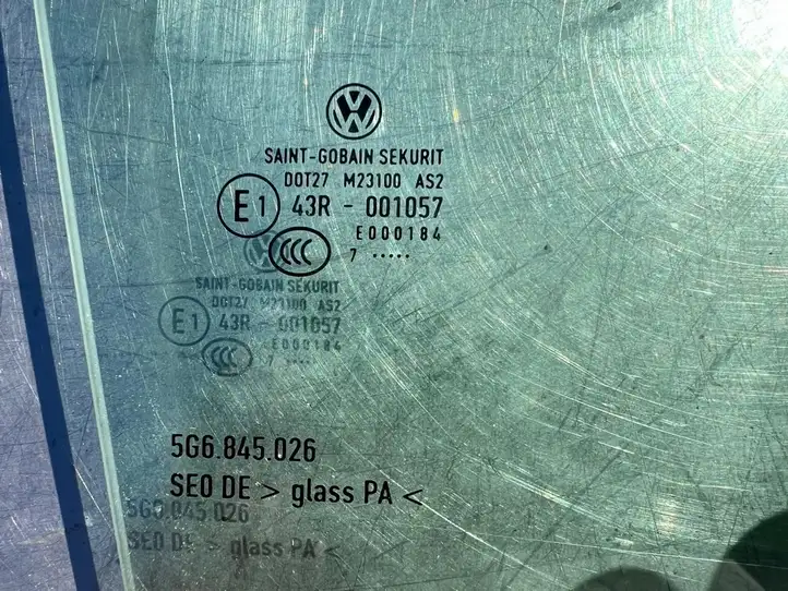 Volkswagen Golf VII (2013 - 2019) 5g6845026 Стекло задней двери — фото 1