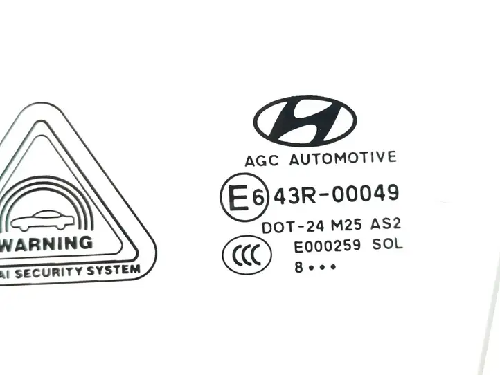 Hyundai Tucson TL (2015 - )  43R00049 Основное стекло передних дверей (четырехдверного автомобиля)