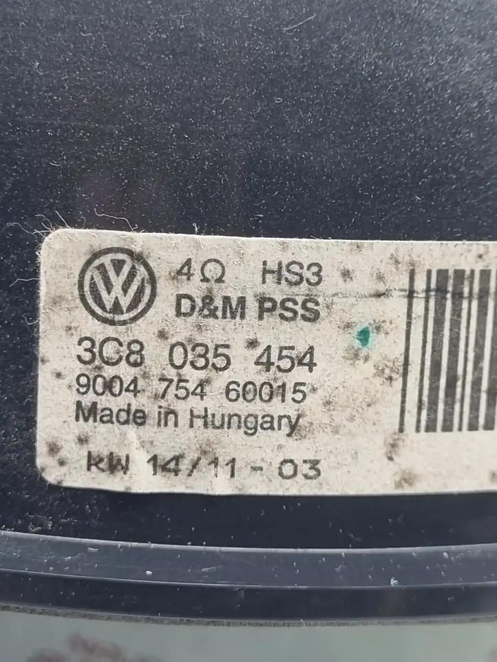 Volkswagen PASSAT CC (2008 - 2012) 3C8035454 Динамики передних дверей — фото 2