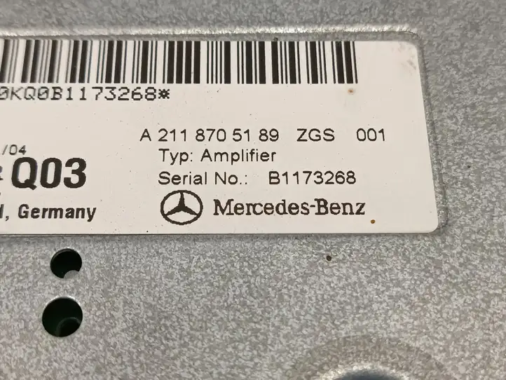 Mercedes-Benz CLS C218,X218 (2011 - 2017) A2118705189 Усилитель звука — фото 3