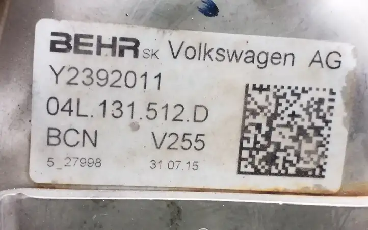 Volkswagen PASSAT B8 (2015 - ) 04L131512D Охладитель клапана EGR — фото 6