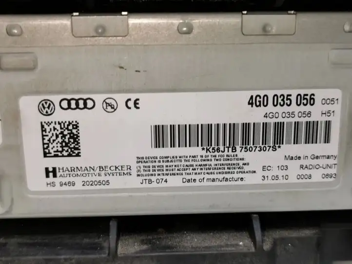 Audi A4 S4 B8 8K (2007 - 2011) 4G0035056 Усилитель звука — фото 9