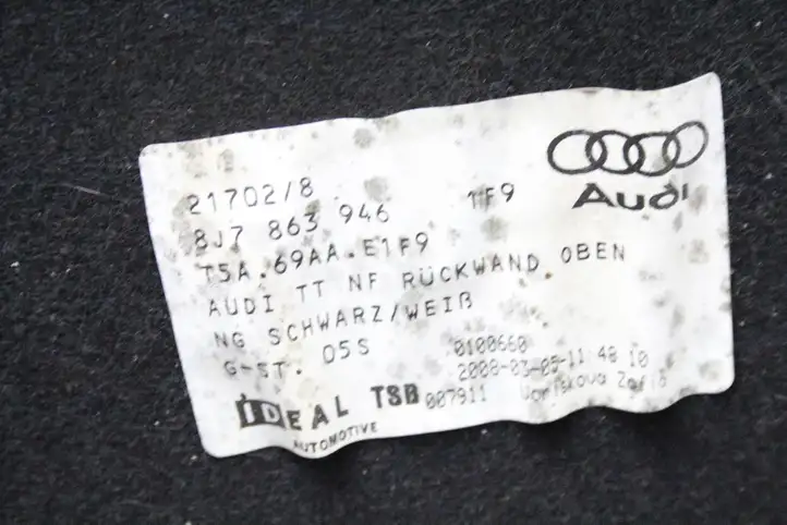 Audi TT TTS Mk2 (2006 - 2010) 8J7863946 Прочие детали салона — фото 3
