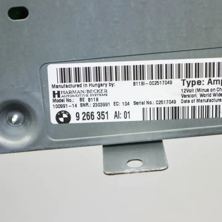 BMW 5 GT F07 (2010 - 2017) 9227474 Комплект аудиосистемы — фото 5