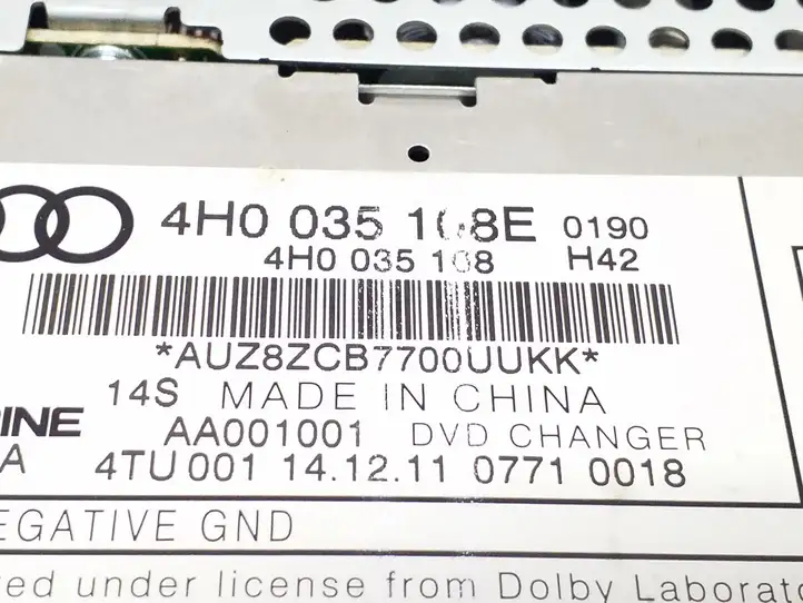 Audi A6 C7 (2011 - 2014) 4H0035108E CD/DVD чейнджер — фото 6