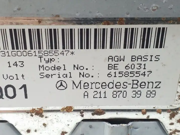 Mercedes-Benz E W211 (2002 - 2009) A2118703989 Усилитель звука — фото 7