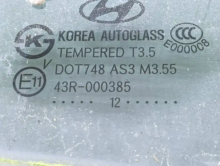 Hyundai Santa Fe (2009 - 2012) 43R000385 Форточка двери — фото 5