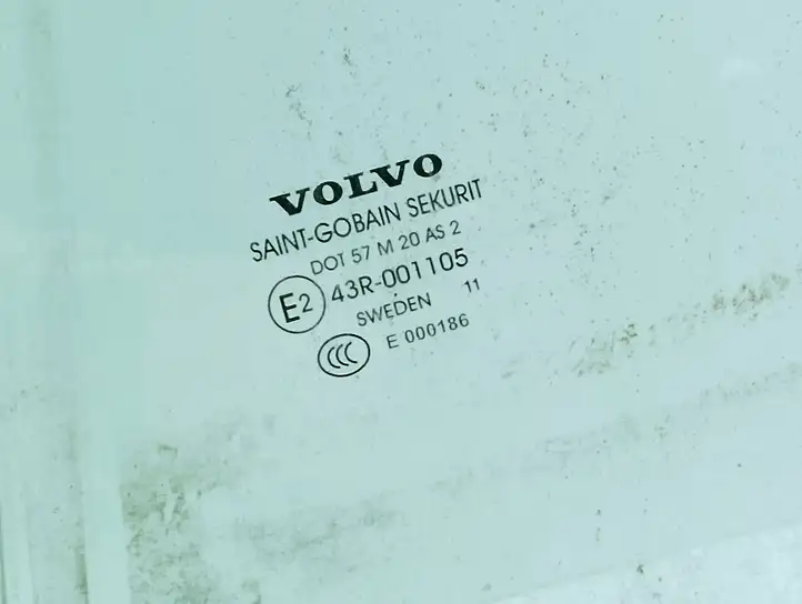 Volvo S60 (2010 - 2013) 43R001105 Стекло задней двери — фото 6