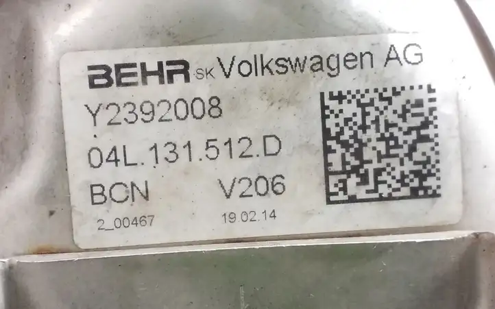 Skoda Octavia Mk3 (5E) (2013 - 2019) 04L131512D Охладитель клапана EGR — фото 5
