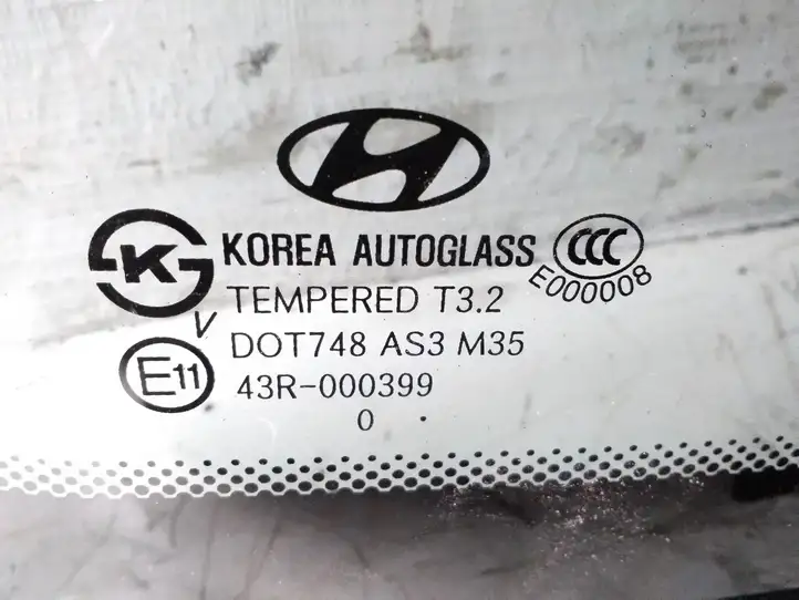 Hyundai Santa Fe (2009 - 2012) 43R000399 Заднее боковое стекло — фото 2