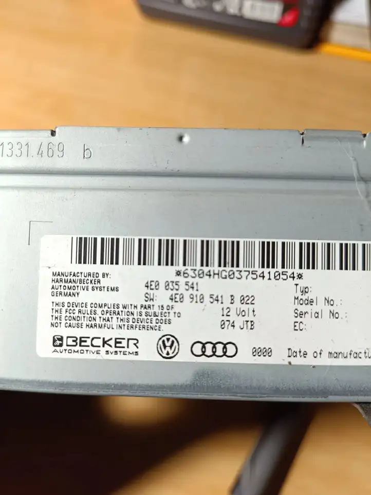 Audi A8 S8 D3 4E (2002 - 2005) 4E0035541 Магнитола / мультимедийная система — фото 4