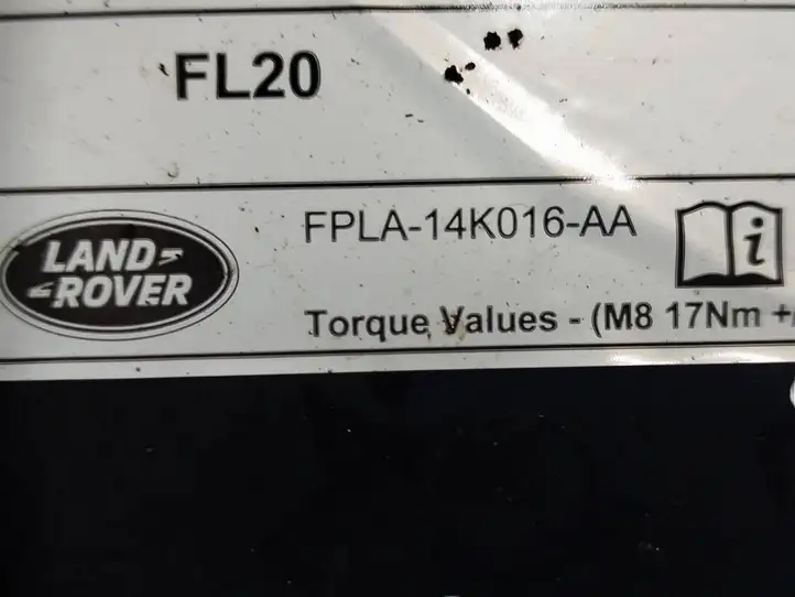 Land Rover Range Rover L405 (2012 - 2017) FPLA14K016AA Крышка ящика предохранителей — фото 2