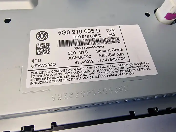 Volkswagen Golf VII (2013 - 2019) 5G0919605D Магнитола / мультимедийная система — фото 3