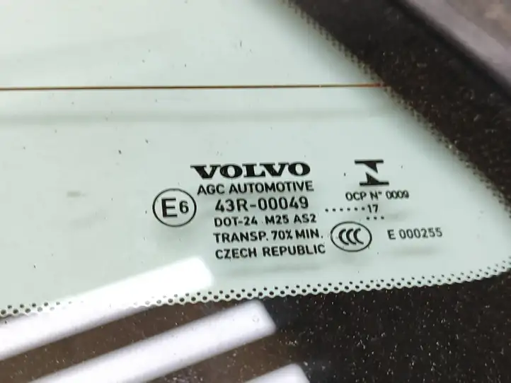 Volvo S90, V90 (2016 - 2020) 43R00049 Заднее боковое стекло — фото 3