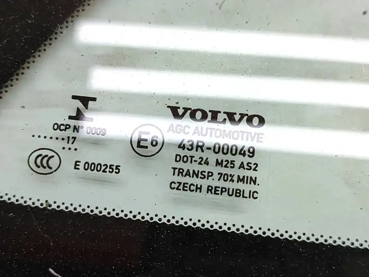 Volvo S90, V90 (2016 - 2020) 43R00049 Заднее боковое стекло — фото 3