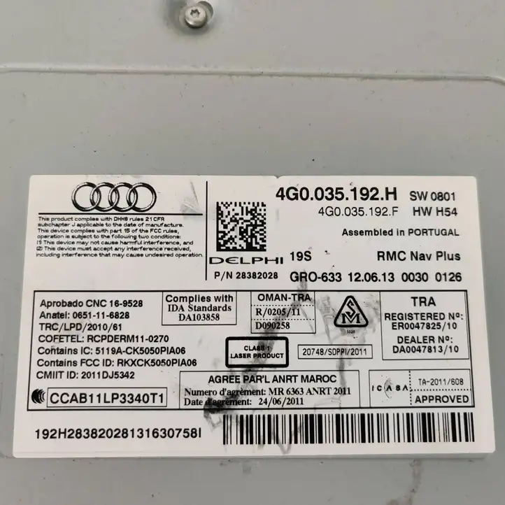 Audi A6 C7 (2011 - 2014) 4G0035192F Магнитола / мультимедийная система — фото 1