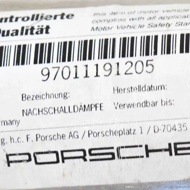 Porsche Panamera (970) (2009 - 2013) 97011191205 Задняя часть глушителя — фото 7