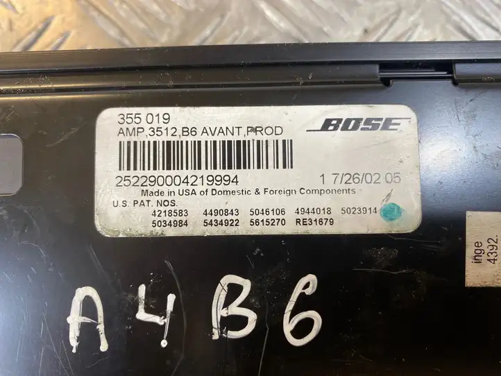 Audi A4 S4 B6 8E 8H (2000 - 2006) AMP3512 Усилитель звука — фото 5
