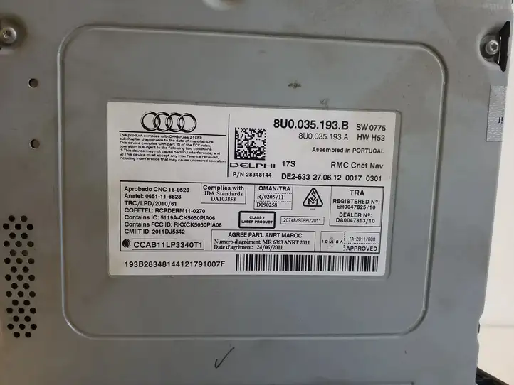 Audi Q3 8U (2011 - 2014) 8U0035193B Магнитола / мультимедийная система — фото 5