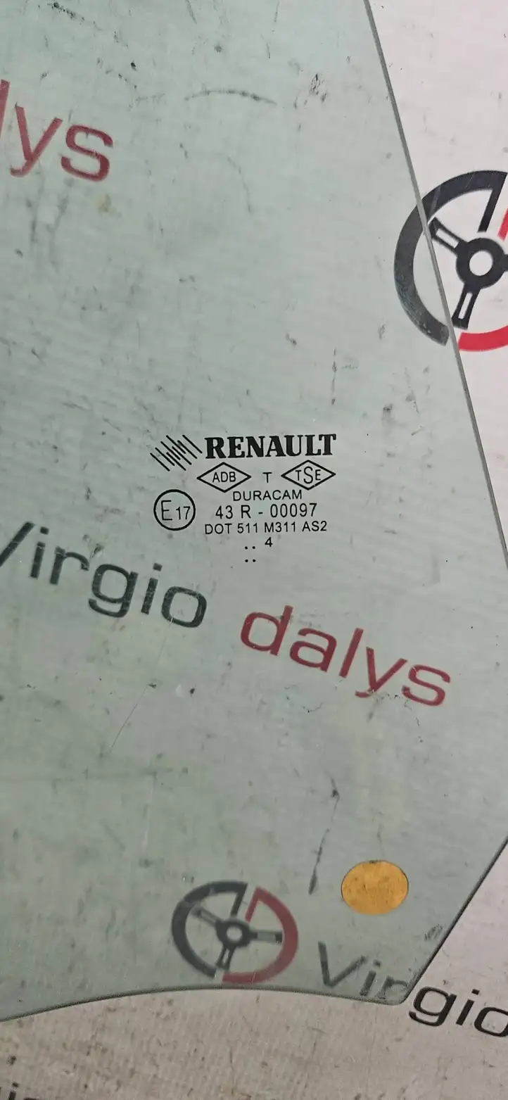 Renault Clio IV (2012 - 2019) 43R00097 Стекло задней двери — фото 3
