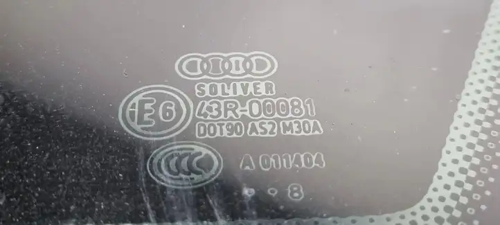 Audi A6 S6 C6 4F (2008 - 2011) Заднее боковое стекло — фото 2