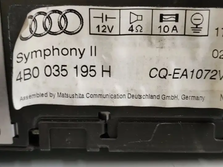 Audi A6 S6 C5 4B (2001 - 2004) 4B0035195H Магнитола / мультимедийная система — фото 3