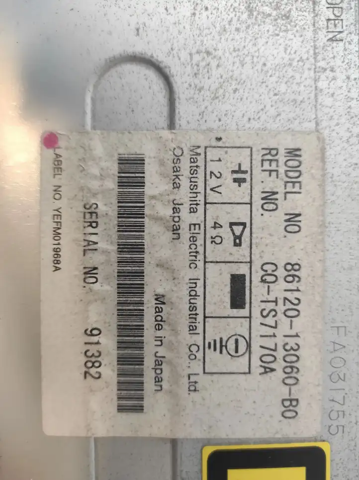 Toyota Corolla Verso E121 (2001 - 2004) 8612013060B0 Магнитола / мультимедийная система — фото 3