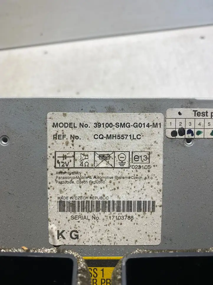 Honda Civic (2001 - 2005) 39100SMGG014M1 Магнитола / мультимедийная система — фото 4