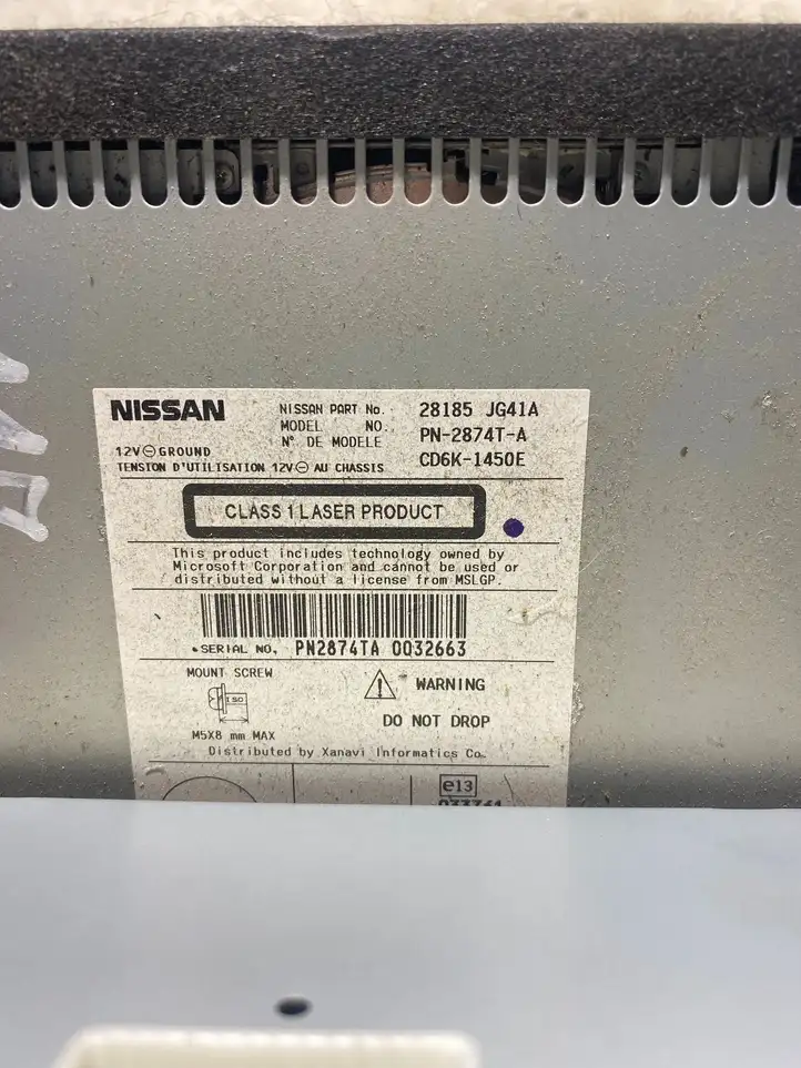 Nissan X-Trail T31 (2007 - 2014) 28185JG41A Магнитола / мультимедийная система — фото 6
