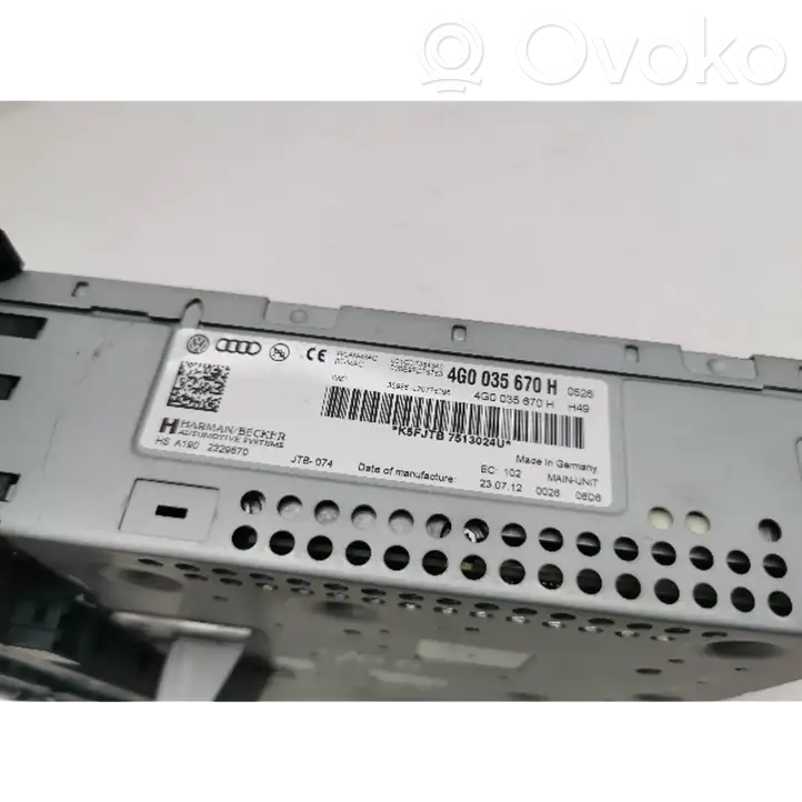 Audi A7 S7 4G (2010 - 2014) 4G0035670H Магнитола / мультимедийная система — фото 10