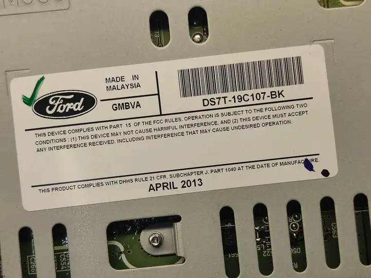 Ford Fusion II (2013 - ) DS7T19C107BK Магнитола / мультимедийная система — фото 2