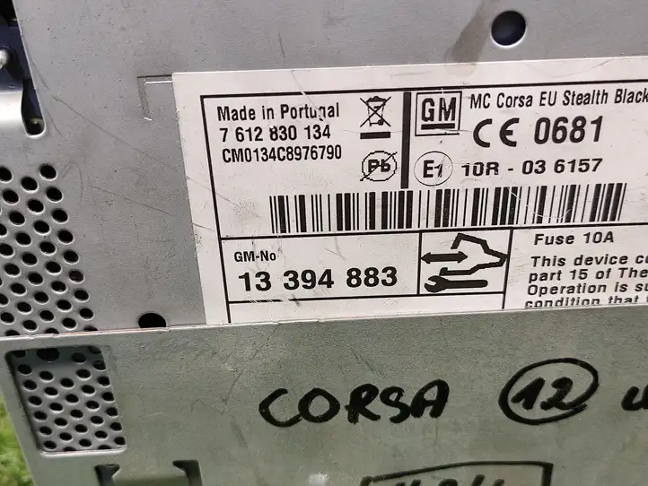 Opel Corsa D (2010 - 2014) 13394883 Магнитола / мультимедийная система — фото 4
