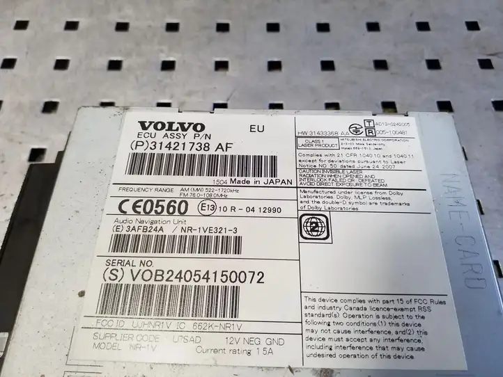 Volvo XC70 (2013 - 2016) 31421738AF Магнитола / мультимедийная система — фото 2