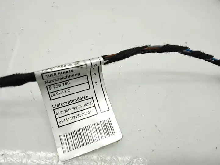 BMW 3 F30 F35 F31 (2012 - 2018) 925998301 Проводка передней двери — фото 7