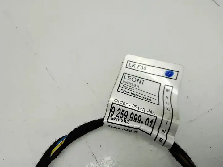 BMW 3 F30 F35 F31 (2012 - 2018) 9259999 Проводка передней двери — фото 5