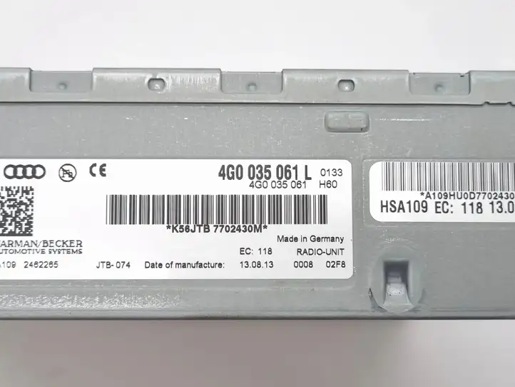 Audi A6 C7 (2011 - 2014) 4G0035061L Магнитола / мультимедийная система — фото 4