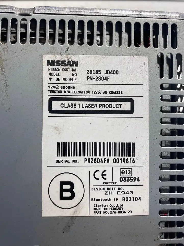 Nissan Qashqai (2006 - 2010) 28185JD400 Магнитола / мультимедийная система — фото 5
