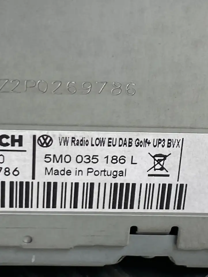 Volkswagen Sharan (2010 - 2015) 5M0035186L Магнитола / мультимедийная система — фото 7