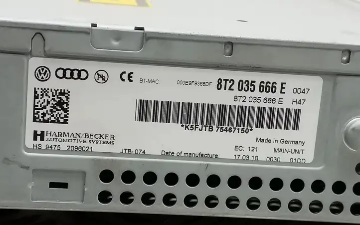 Audi A5 8T 8F (2007 - 2011) 8T2035666E Магнитола / мультимедийная система — фото 8