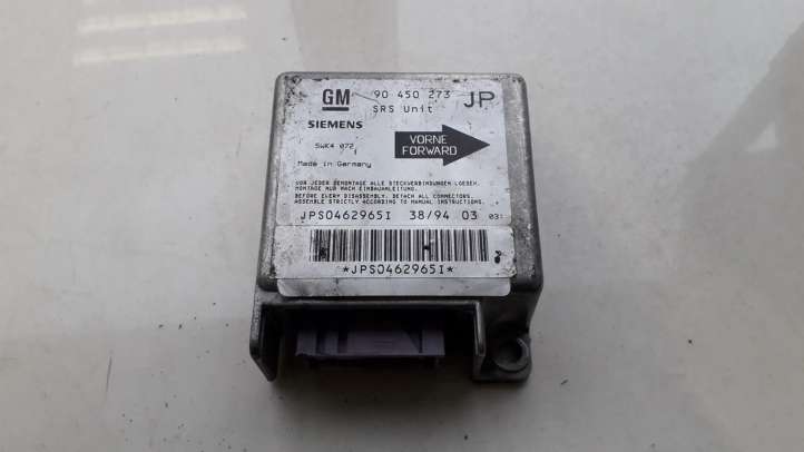 90450273jp Opel Astra F Oro pagalvių valdymo blokas