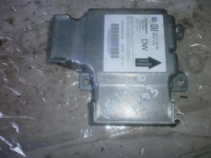 13170590dw Opel Vectra C Oro pagalvių valdymo blokas