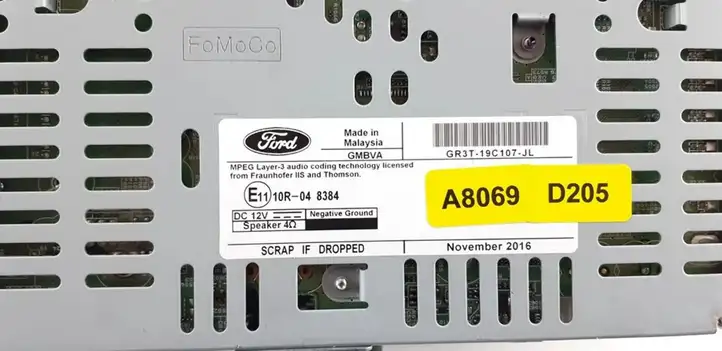 Ford Mustang VI (2015 - ) GR3T19C107JL Магнитола / мультимедийная система — фото 4