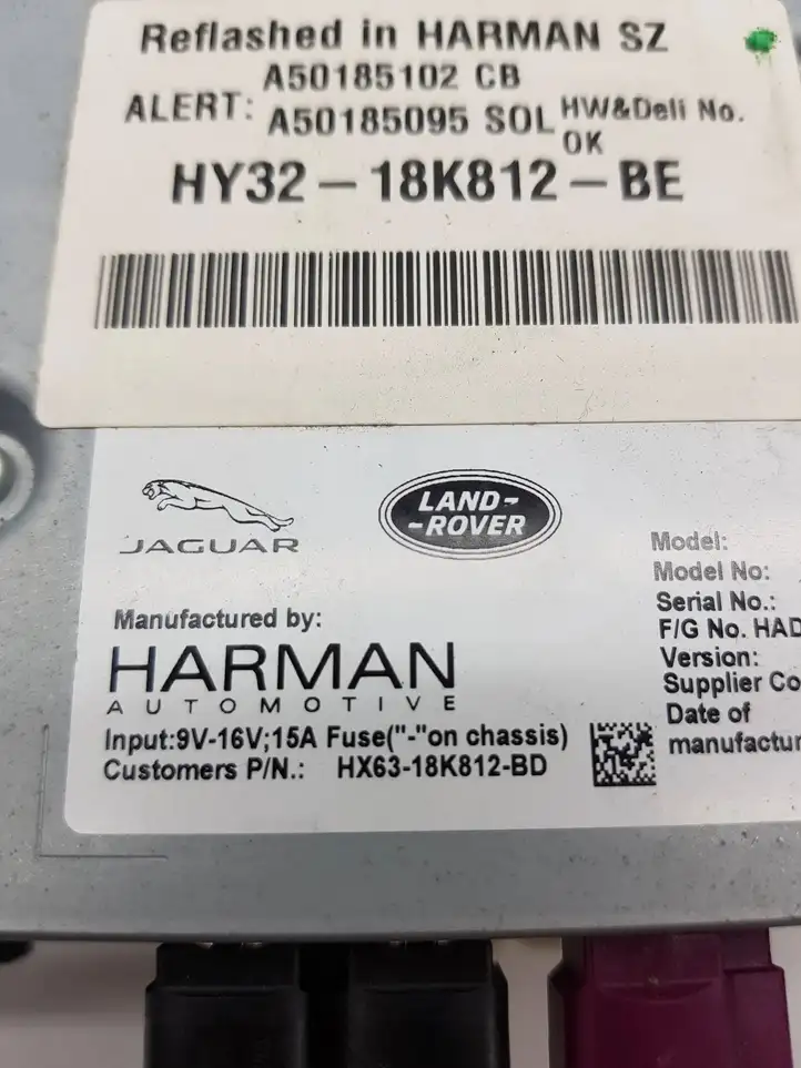 Jaguar XF X260 (2015 - ) HX6318K812BD Магнитола / мультимедийная система — фото 4