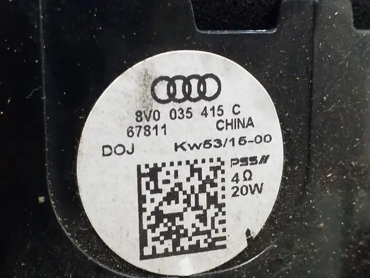 Audi A3/S3 8V (2012 - 2016) 8V0035415C Динамики передних дверей — фото 3