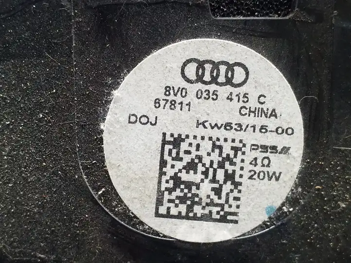 Audi A3/S3 8V (2012 - 2016) 8V0035415C Динамики передних дверей — фото 3