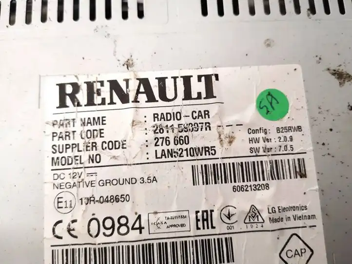 Renault Clio IV (2012 - 2019) 281159397r Магнитола / мультимедийная система — фото 3