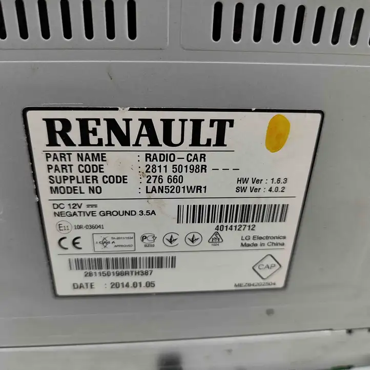 Renault Captur (2013 - 2020) 281150198R Магнитола / мультимедийная система — фото 7