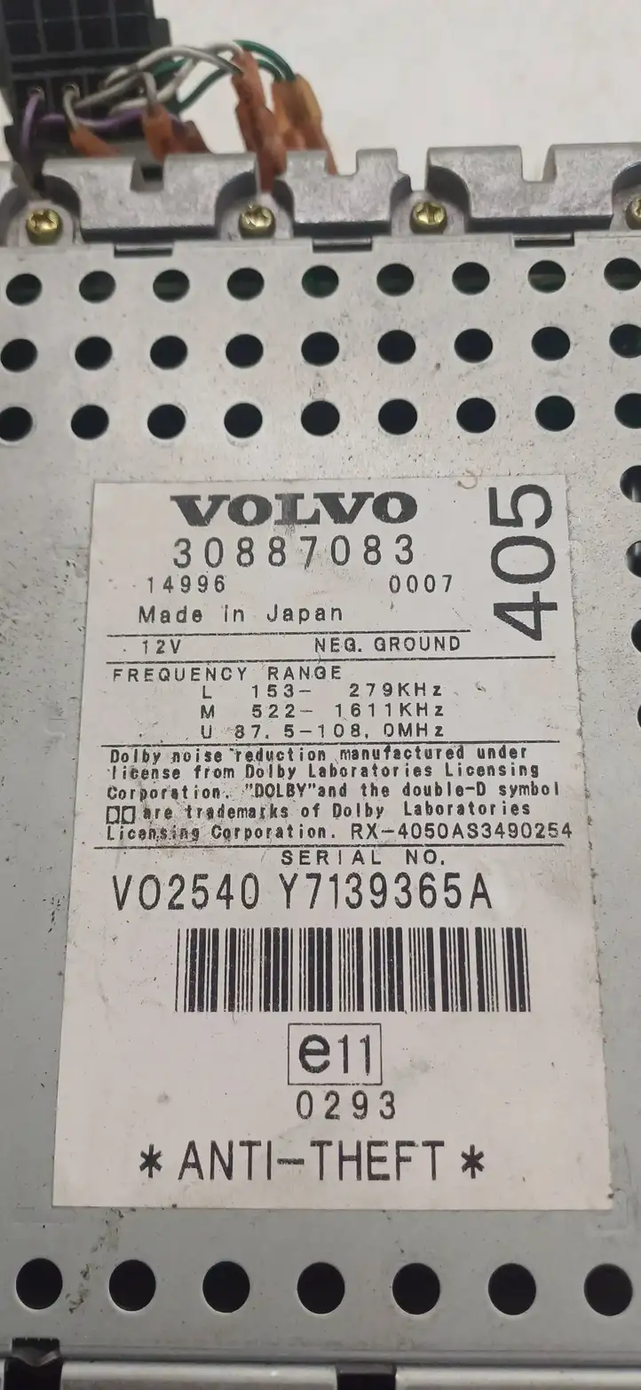 Volvo S40, V40 (2000 - 2004) 30887083 Магнитола / мультимедийная система — фото 3