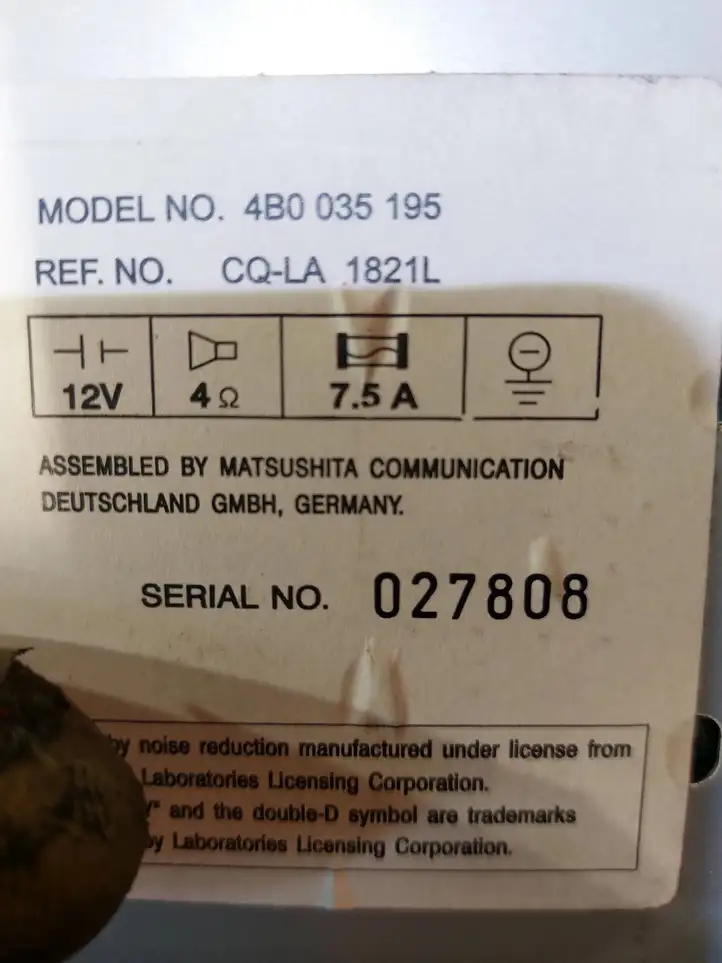Audi A6 S6 C5 4B (1997 - 2001) 4B0035195 Магнитола / мультимедийная система — фото 3